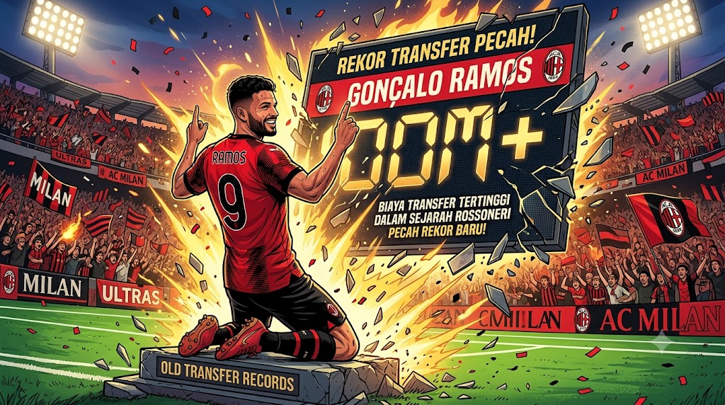 Goncalo Ramos Pecahkan Rekor Transfer AC Milan