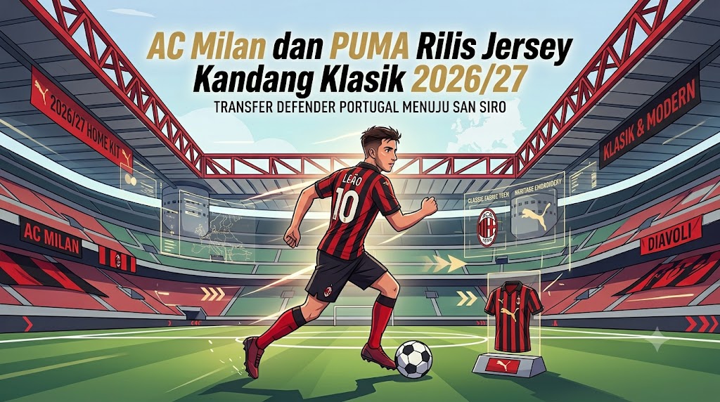 AC Milan dan PUMA Rilis Jersey Kandang Klasik 2026/27