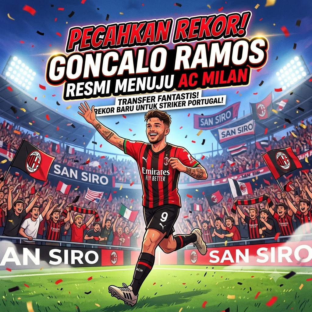 Pecahkan Rekor, Goncalo Ramos Resmi Menuju AC Milan