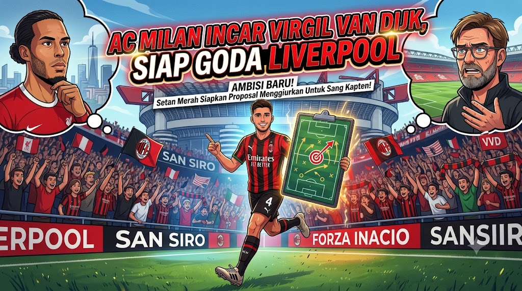 AC Milan Incar Virgil van Dijk, Siap Goda Liverpool
