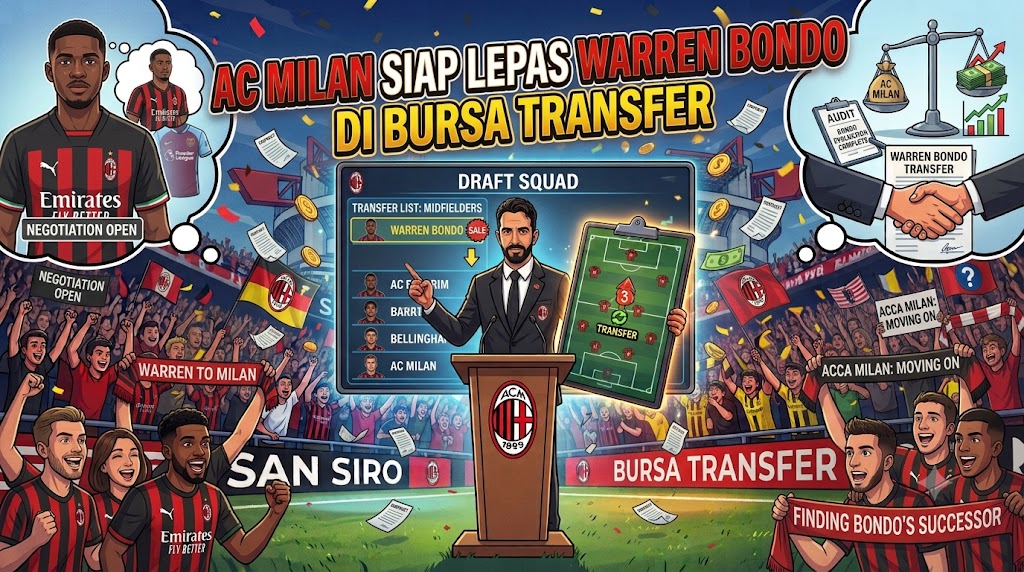AC Milan Siap Lepas Warren Bondo di Bursa Transfer